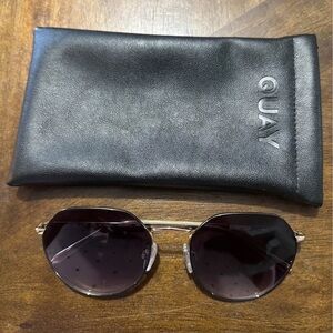 Quay Australia Gold and Black Sunglasses